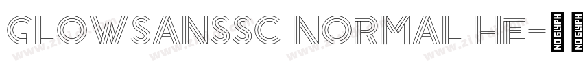 GlowSansSC Normal He字体转换